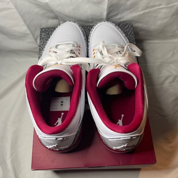 Air Jordan 3 Retro Cardinal Red - Brand New - Picture 5 of 5
